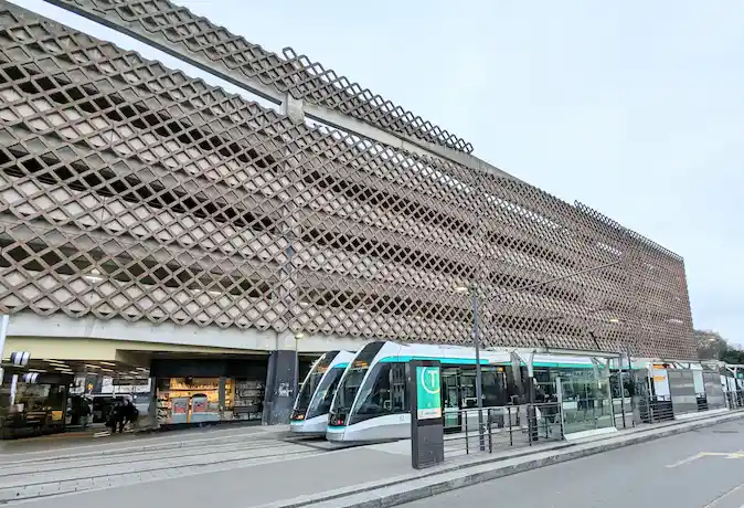 Spårvagnsstation vid Villejuif