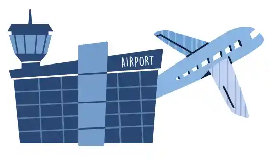 CDG-lentoasema - Terminaalien väliset kuljetukset, yksityiskohtainen kartta